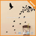 Popular natural repositionable chinese style bird flower removable home decor decal mural wall stickers